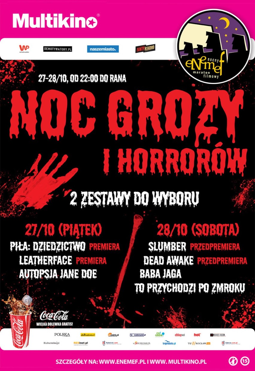 ENEMEF: Noc Grozy i Horrorów w kinie Silver Screen w Łodzi