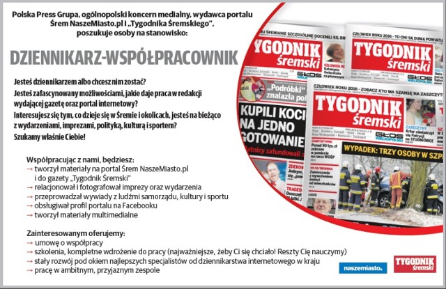 Poszukujemy dziennikarza-współpracownika! Sprawdź co proponujemy nowemu członkowi zespołu