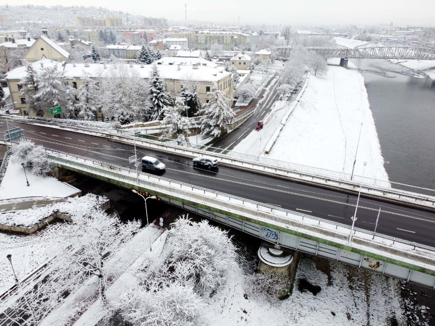 Zima w Przemyślu. Zobacz miasto z lotu ptaka [GALERIA]