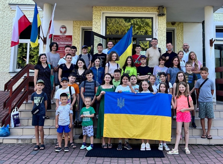 Dzieci z Ukrainy przebywają na koloniach w ośrodku...