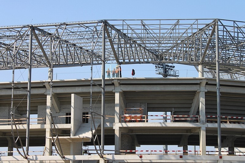 Co nowego na budowie stadionu Górnika Zabrze? [Zdjęcia]