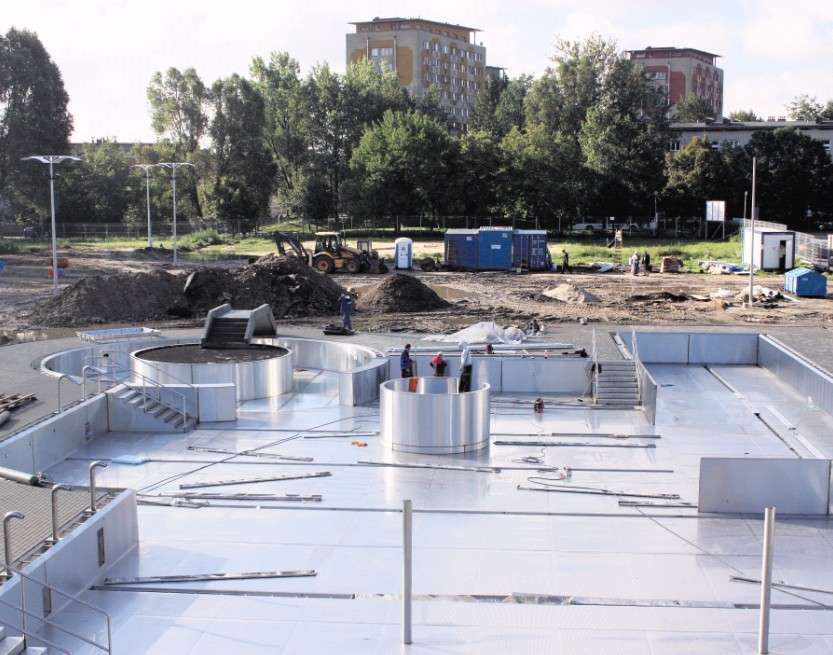 A tak wygląda budowa basenu na początku września.
