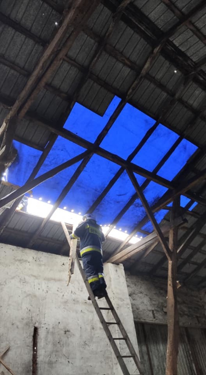 Powiat bełchatowski: Wiatr zrywał dachy i łamał drzewa
