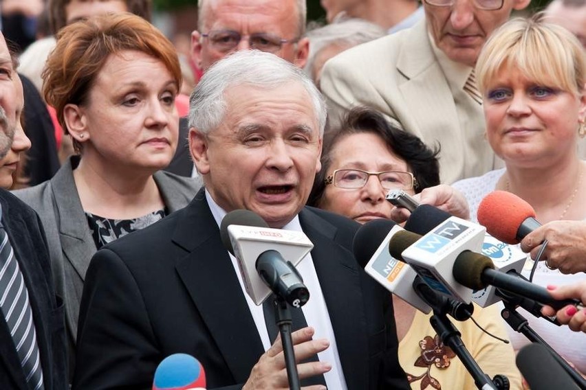 Jarosław Kaczyński w Wałbrzychu (ZDJĘCIA i FILM)