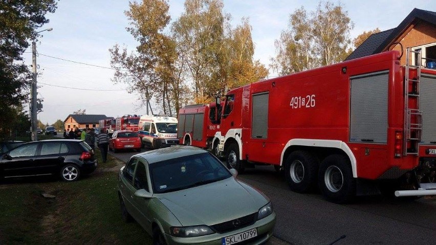 Pożar budynku gospodarczego w gminie Przystajń FOTO