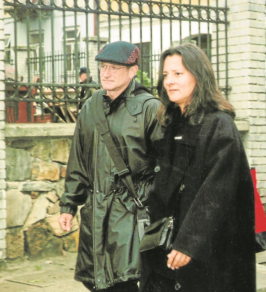 Robin Williams przyjechał do Piotrkowa z żoną i dziećmi....
