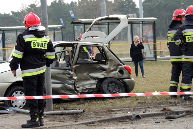 19.02.2015 TORUN SZOSA LUBICKA WYPADEK SZOSA LUBICKA