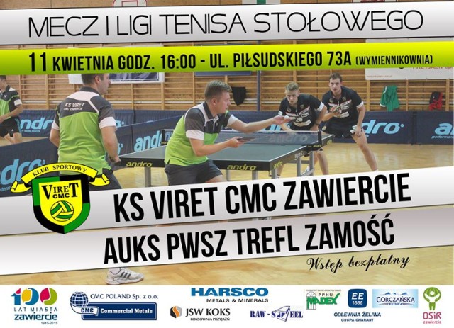 Viret CMC Zawiercie kontra Trefl Zamość.