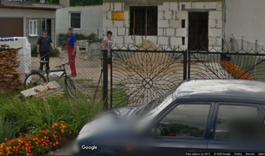 Mieszkańcy gminy Waganiec w obiektywie Google Street View.