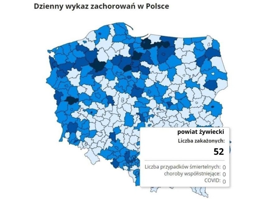 Nowe zakażenia koronawirusem