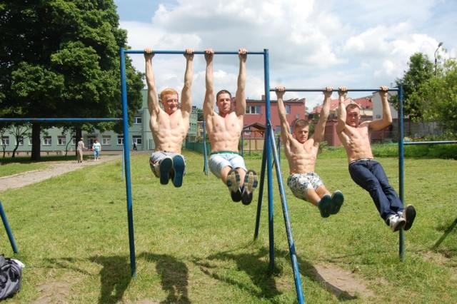 Na zdjęciu od lewej: Kacper Jarek, Patryk Bończoszek, Patryk Węgliński, Marcin Dzienisiewicz