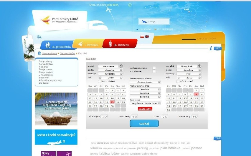 Elektroniczny system zakupu biletów lotniczych