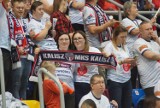 Kibice siatkarek Energa MKS Kalisz podczas meczu z Roleski Grupa Azoty Tarnów. ZDJĘCIA