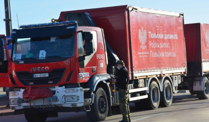 300 ton środków medycznych w 47 pojazdach. Konwój z pomocą humanitarną dla Białorusi przekroczył granicę 