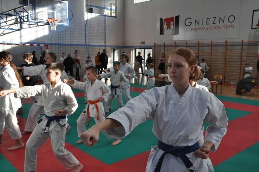 Zawodnicy Klubu Karate NIDAN Zielona Góra w pierwszym w tym...