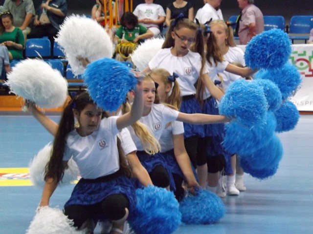 Hala na lubelskim Globusie wypełniona była po brzegi. Na trybunach zasiadło ok. 4 tys. kibiców. Gośćmi był zespół cheerleaderek ze Szkoły Podstawowej w Niezdowie, po raz kolejny poproszony przez organizatorów o występ. Dziewczynki wyprowadziły także zespół lubelskich szczypiornistek z szatni na mecz.

	W przerwie meczu nasze dziewczyny, które przygotowuje do występów nauczycielka wychowanie fizycznego Sylwia Siedliska, zaprezentowały widzom trzy najnowsze układy taneczne. Oprócz tego zespół tak mocno dopingował bramkarkę, że wygrana MKS Selgros Lublin z drużyną Zagłębie Lubin stała się faktem.

	Cieszymy się bardzo, że finał sezonu 2013/2014 zakończył się tak wielkim sukcesem zaprzyjaźnionych z naszą szkołą zawodniczek – mistrzyń Polski w piłce ręcznej. Oby niezdowskie cheerleaderki przyniosły im szczęście także podczas kolejnych rozgrywek w nowym już sezonie piłkarskim.