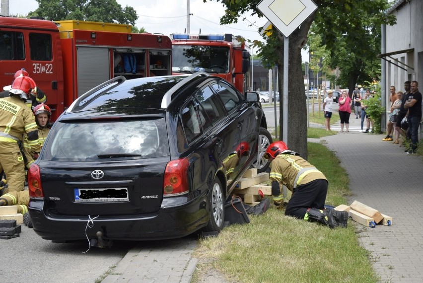 Wypadek na ulicy Batorego w Skierniewicach