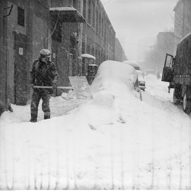 Zima stulecia na Wierzbnie w Warszawie. Rok 1979.