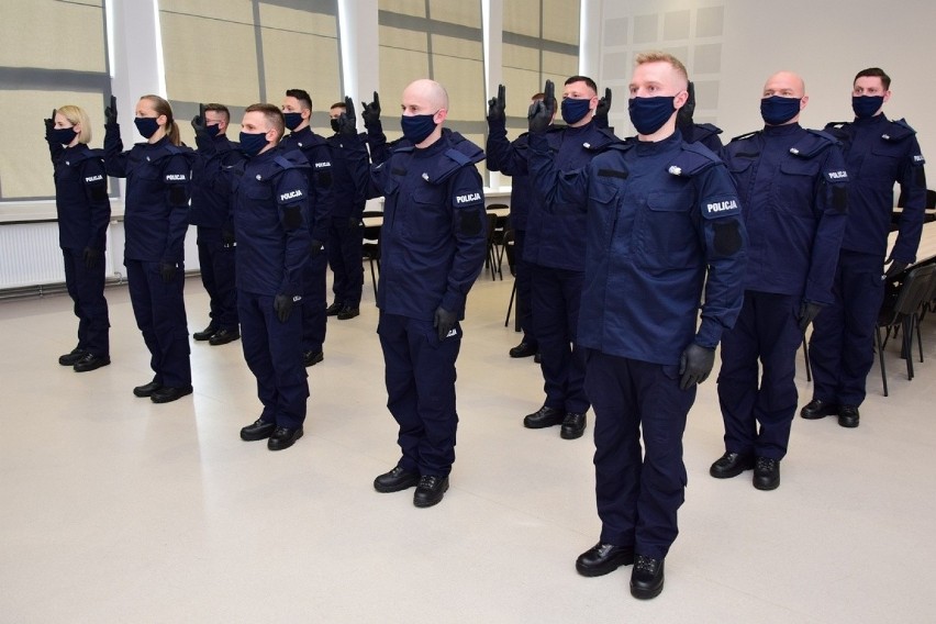 Ślubowanie nowych funkcjonariuszy w Oddziale Prewencji Policji w Rzeszowie [ZDJĘCIA]