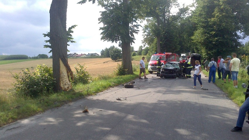 Wypadek na trasie Bądki - Krzykosy