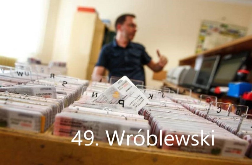 Najpopularniejsze nazwiska męskie w województwie łódzkim