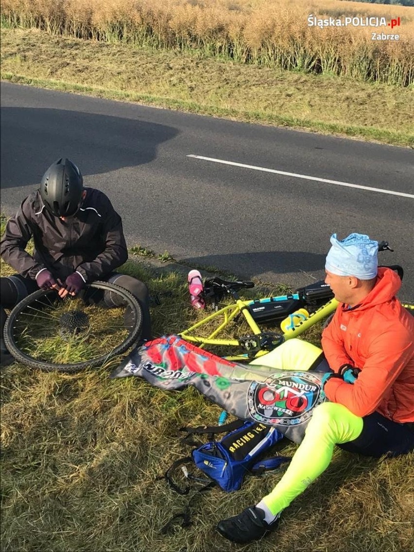 Policjanci przejechali rowerami z Zabrza do Gdańska, aby...