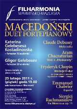 Mecedoński  Duet Fortepianowy w filharmonii