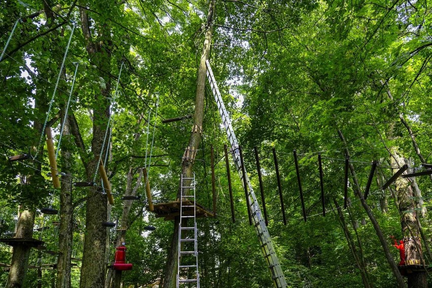 Nawałnica uszkodziła Park Linowy na Barbarce. Część tras pozostaje zamknięta