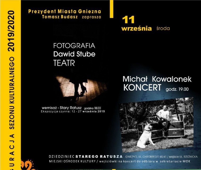 Wernisaż wystawy Dawida Stube i koncert Michała Kowalonka na inaugurację 66. sezonu MOK 