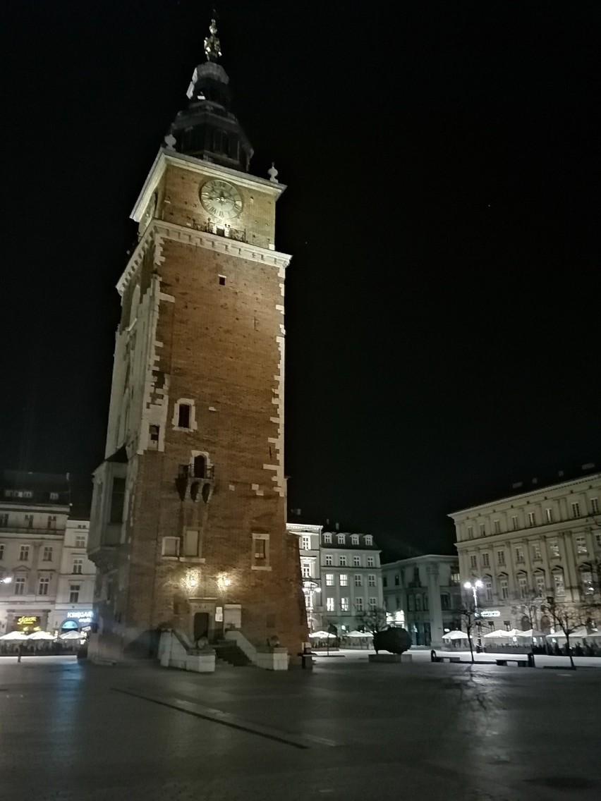 Rynek Główny, niedziela wieczorem