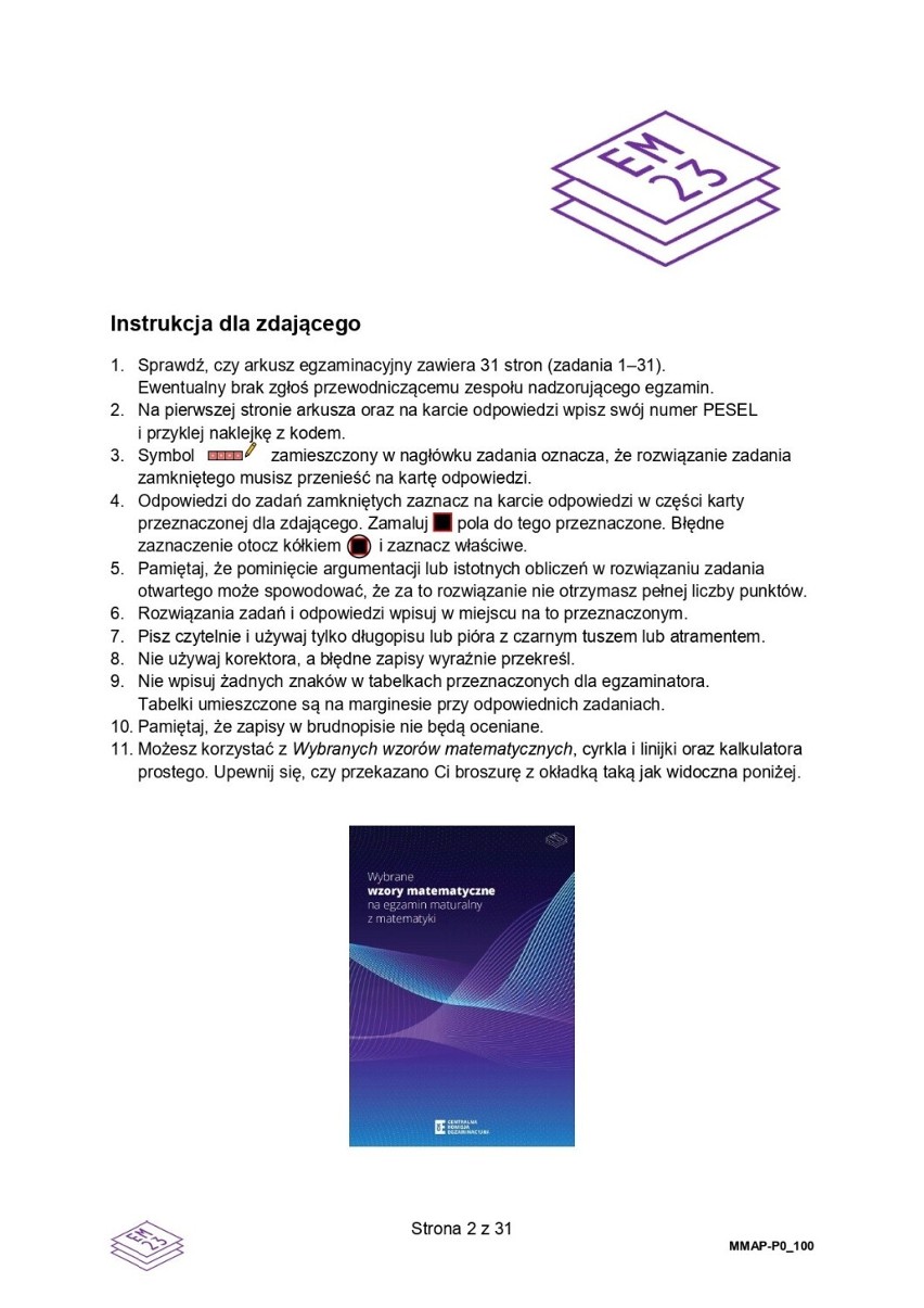 Matura matematyka podstawowa 2023. Arkusz, kiedy wyniki? U nas znajdziecie arkusz CKE oraz rozwiązania z matury z matematyki