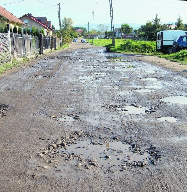 Na fatalny stan ulicy Bielowickiej w Nowym Sączu narzekają mieszkańcy osiedla i kierowcy