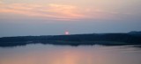 Zachód słońca nad jeziorem w Ińsku. ZDJĘCIA z wieży widokowej 
