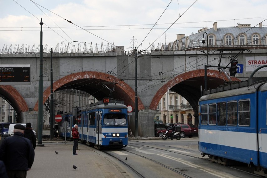 Budowa estakad kolejowych w centrum Krakowa