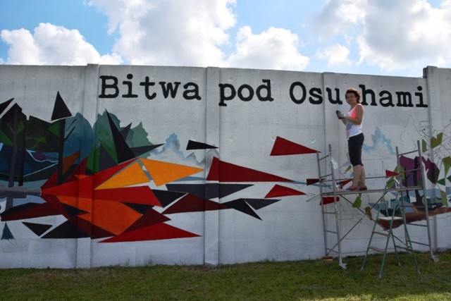 Powstaje gigantyczny mural na murze Zakładu Karnego w Zamościu. Ma przypominać o bohaterach