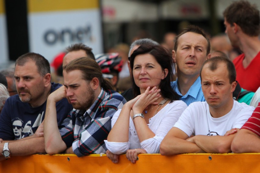Kibice na starcie Tour de Pologne w Krakowei, 30 lipca