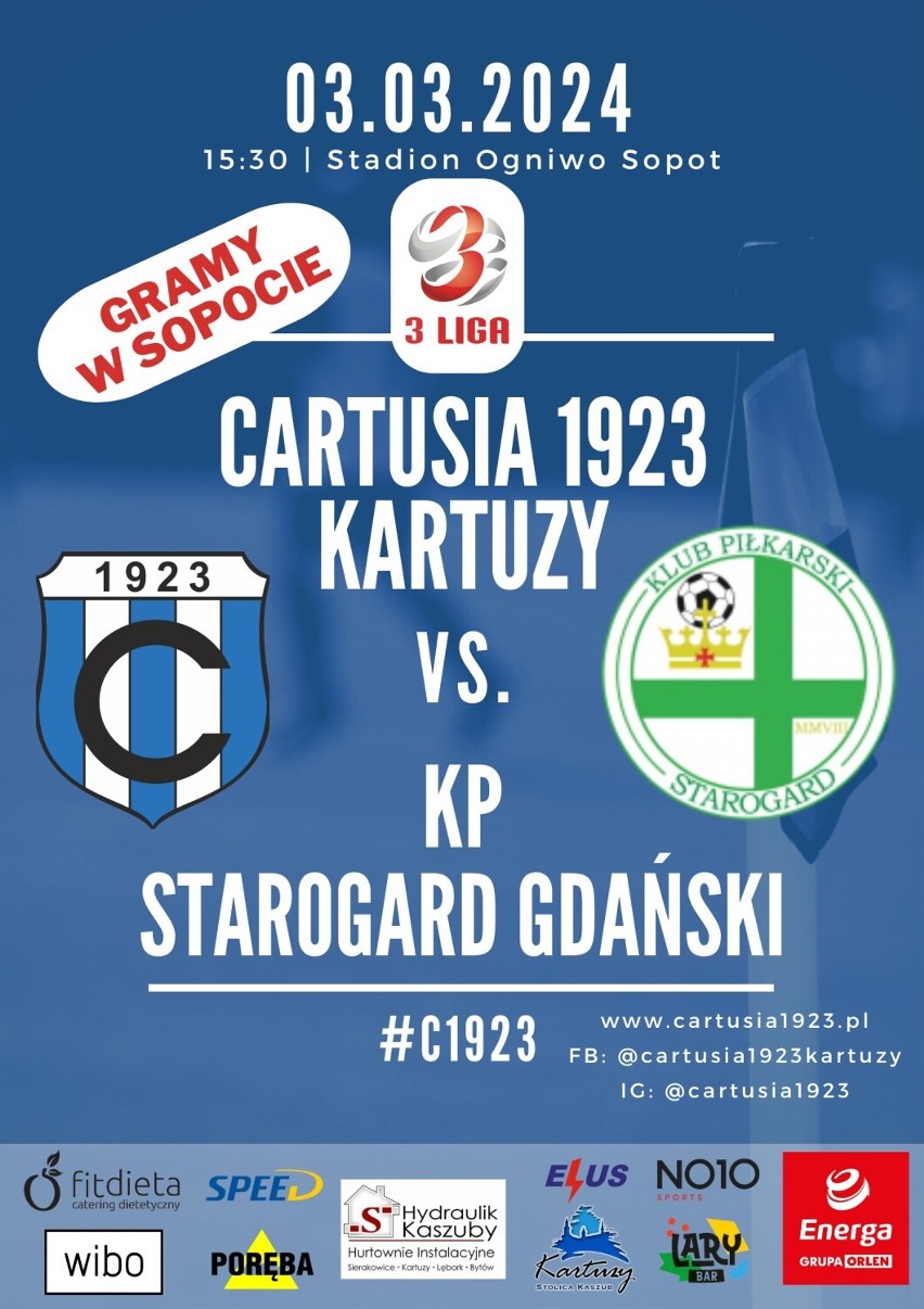 Mateusz Gułajski przeszedł do Cartusii 1923 Kartuzy. Wkrótce pierwszy mecz ligowy niebiesko-biało-czarnych