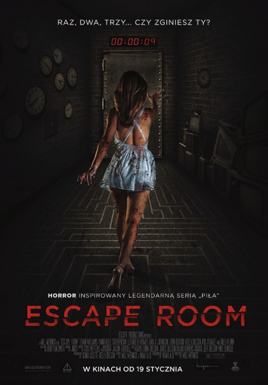 Premiery kinowe 2018 - STYCZEŃ

Escape Room
reżyseria: Will...