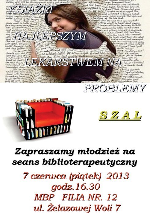 Lublin: Biblioteka zaprasza na seans biblioterapeutyczny