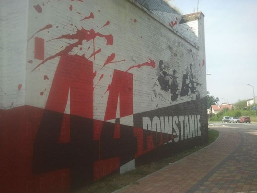 W Świdnicy stworzono mural upamiętniający Powstanie Warszawskie [zdjęcia]