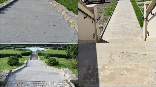 Tak wyglądają schody w Parku Sanguszków i Małe Schody w centrum Tarnowa