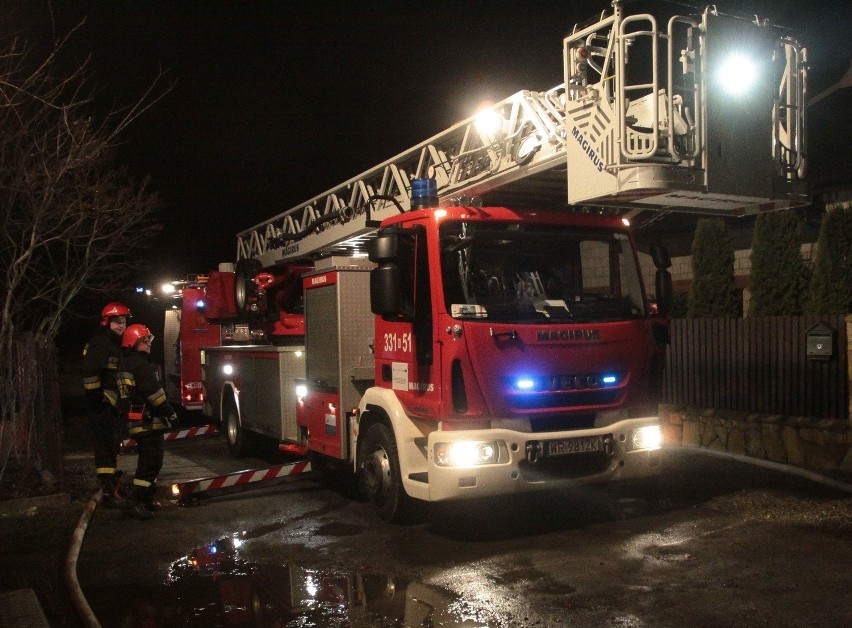 Pożar domu jednorodzinnego przy ulicy Gajowej w Radomiu.