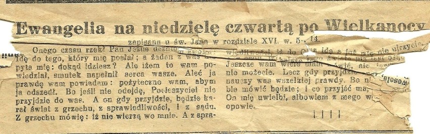 Stare gazety "Tygodnik Parafii Zbąszyńskiej".  Z kart historii