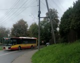 Wypadek autobusu w Wodzisławiu. Zderzył się z samochodem osobowym. W środku byli pasażerowie