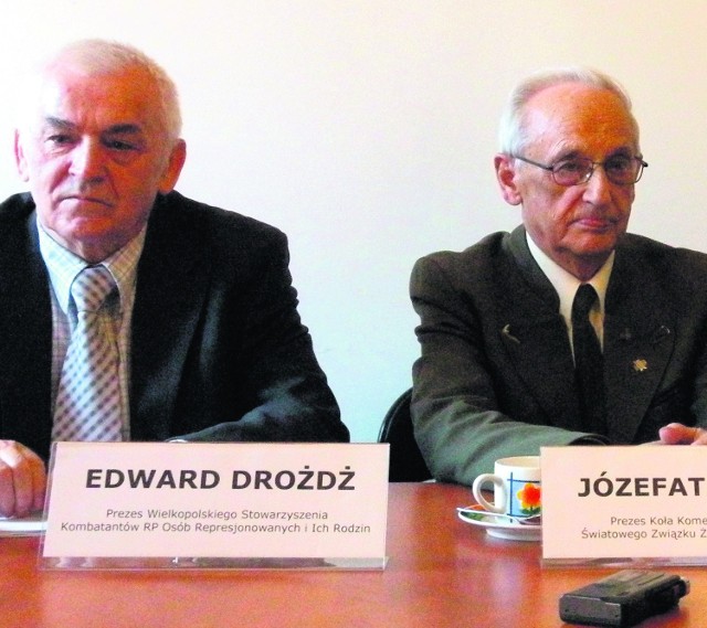 Na zdjęciu prezesi: Edward Drożdż (z lewej) oraz Józefat Sztuka