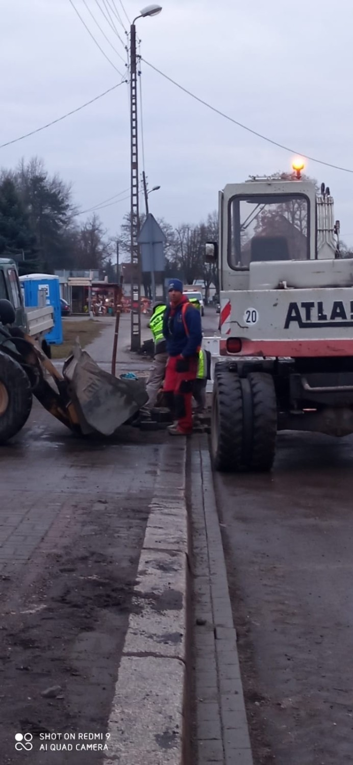 Prace remontowe na ulicy Śląskiej w Gubinie trwają.