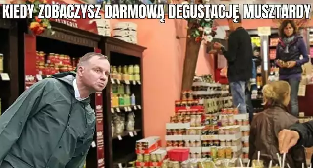 Kiełbasa wyborcza Andrzeja Dudy to... musztarda? Zobacz memy internautów >>>