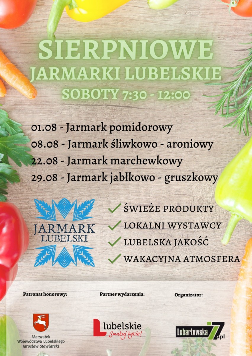SIERPniowe jarmarki-Jarmark Lubelski - pierwszy, pomidorowy, właśnie wystartował