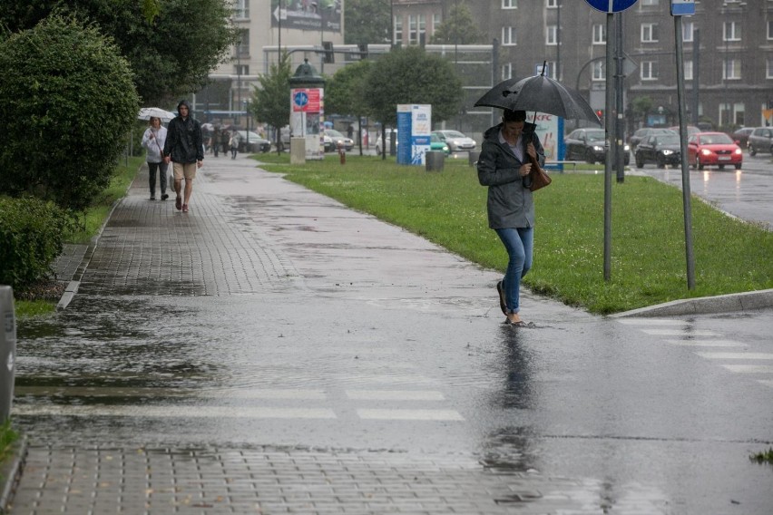 17.07.2018 krakow 
opady deszczu deszcz pogoda warunki...