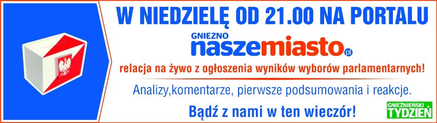 Gniezno: wybory "na żywo" na naszym portalu! PiS wygrywa w Polsce i w powiecie!